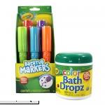 Crayola Bathtub Markers and Crayola Color Bath Drops 60 tablets Bring Creative Fun to Bath Time Non-toxic  B01809LF4M